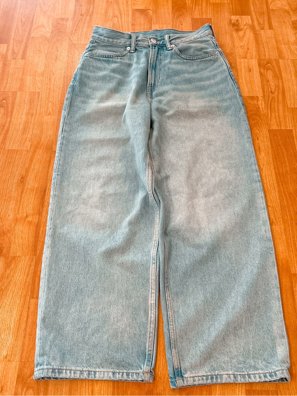 HM Mens Baggy Light Blue Denim Jeans 28x32 Baggy Skater 90s Grunge Hip Hop $89